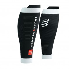 Kompressionsstrumpf Compressport R2 3.0 Schwarz Weiß