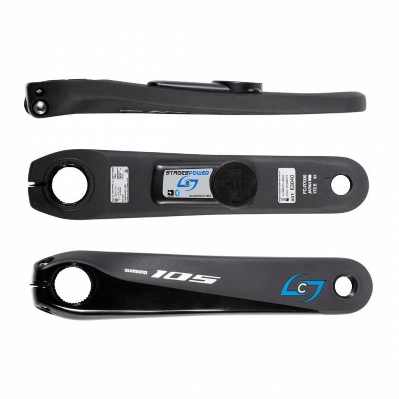Korba lewa z potencjometrem Stages Power Shimano 105 R7000 czarna