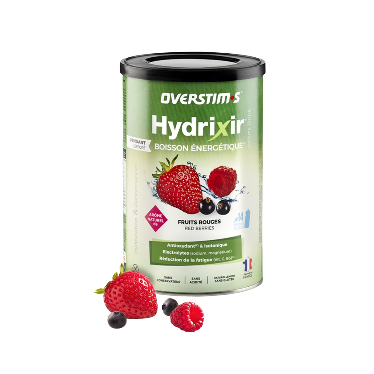 Energy Drink Overstims Hydrixir Antioxidant 600 g Rote Früchte