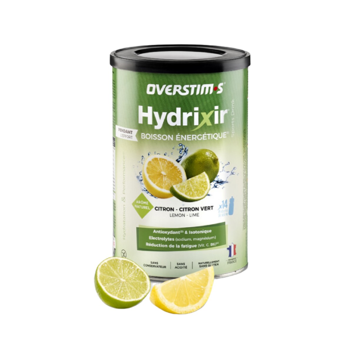 Energiegetränk Overstims Hydrixir Antioxidans 600 g Zitrone