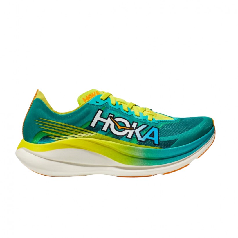 Chaussures Hoka One One Rocket X 2 Turquoise Vert Unisexe SS23