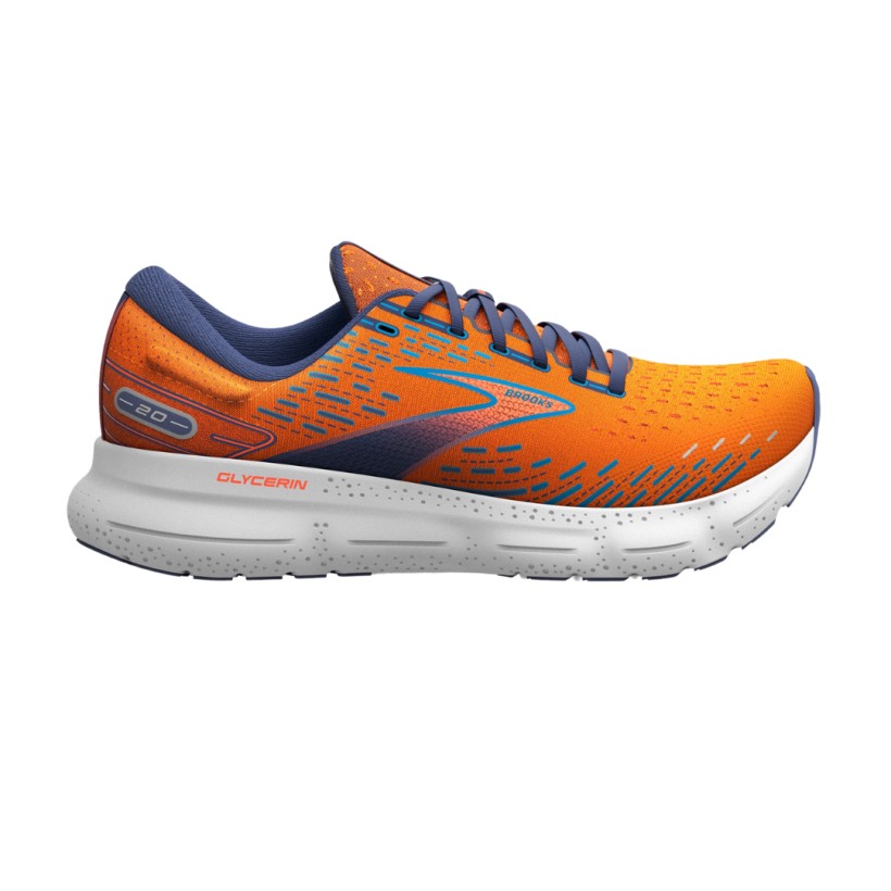 Brooks Glycerin 20 Shoes Orange Blue