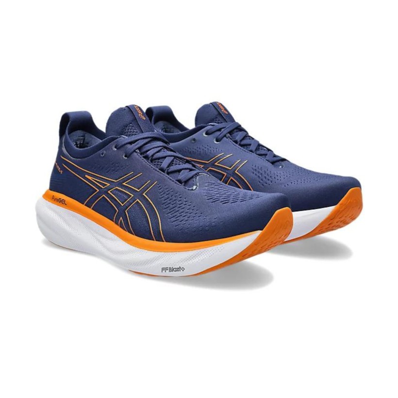 Asics Gel Nimbus 25 Running Shoes Blue Orange AW23 | Free shipping