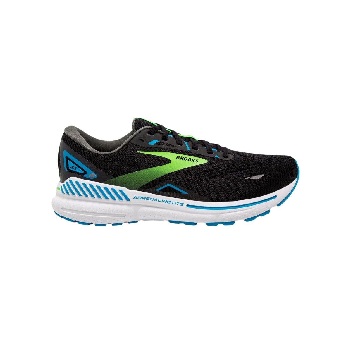 Baskets Brooks Adrenaline GTS 23 Wide Noir Bleu Vert