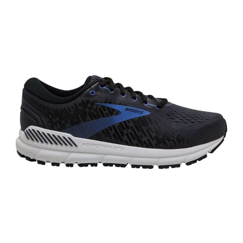 Brooks Addiction GTS 15 Wide Black Blue Shoes