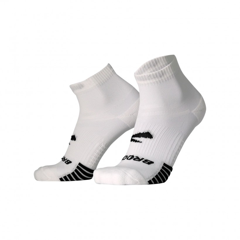 Calzini Brooks Ghost Lite Quarter 2-Pack Bianco