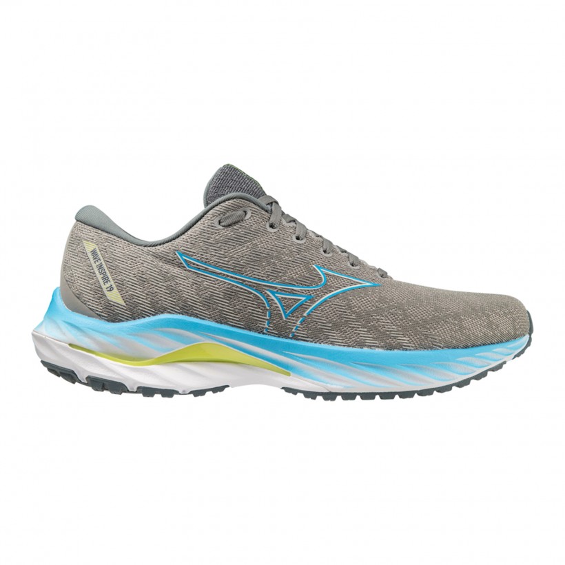 Zapatillas Mizuno Wave Inspire 19 Azul Amarillo SS23 l Env o gratis