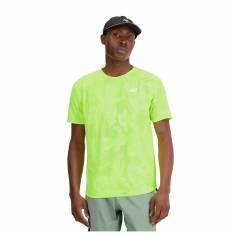 Camiseta New Balance Q Speed Jacquard Amarillo