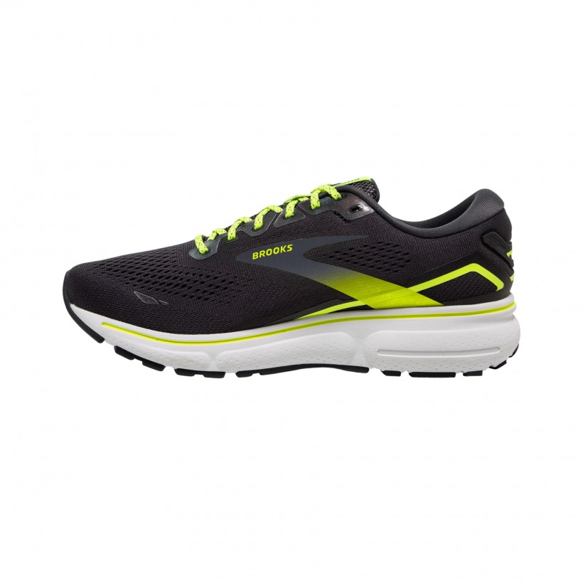 Tenis Brooks Ghost 13 Masculino Brasil - Tenis Corrida Brooks Masculino  Branco/Pretas