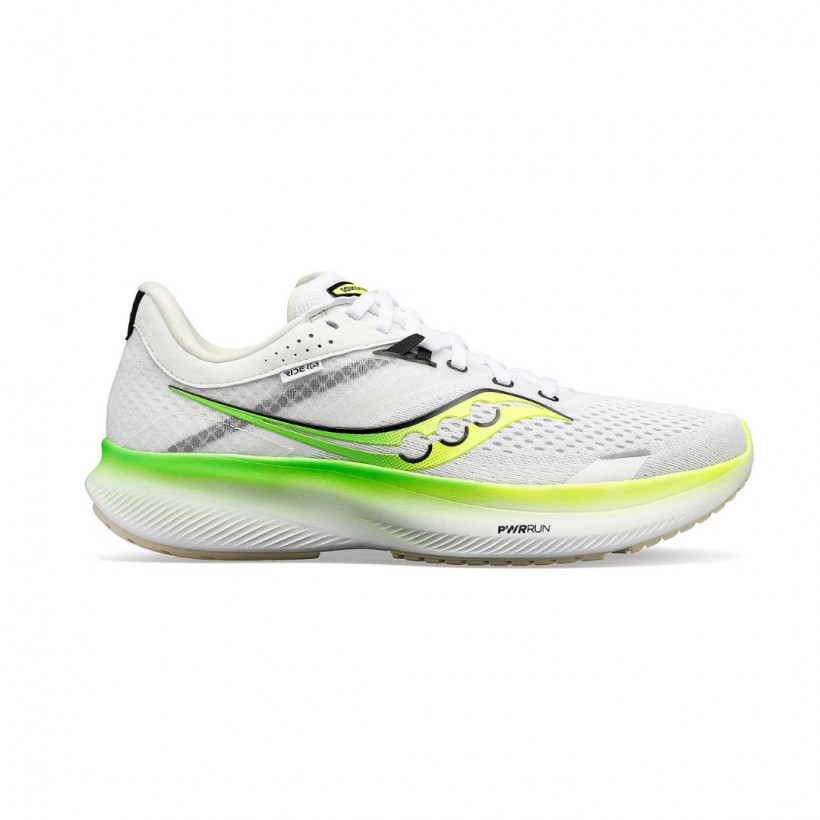 Baskets Saucony Ride 16 Blanc Vert