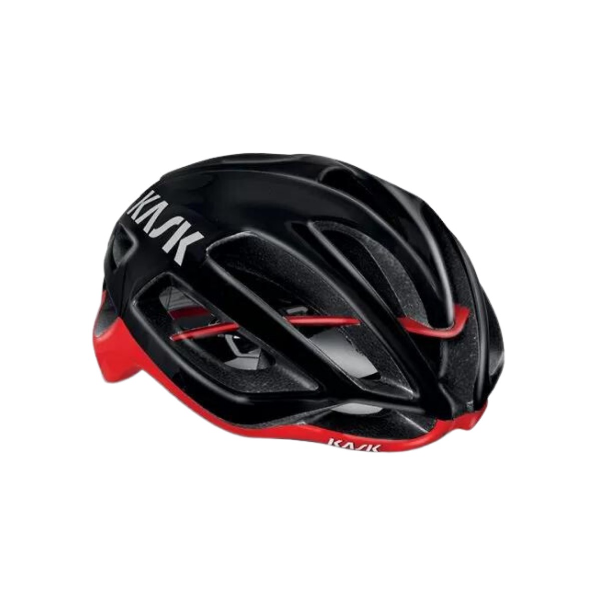 Kask Protone Helm Schwarz Rot, Größe L