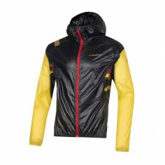 Chaqueta Cortavientos La Sportiva Jkt Negra Amarilla