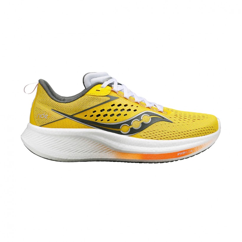 Zapatillas Saucony Ride 17 Amarillo Blanco. Disponible en 365rider