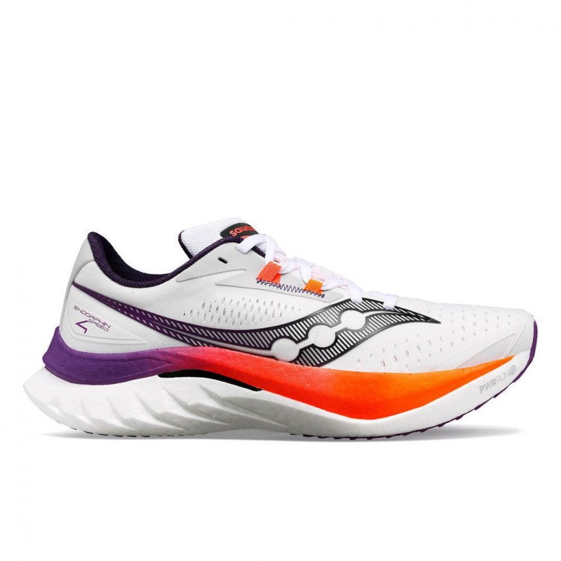 Baskets Saucony Endorphin Speed 4 Blanc Violet SS24
