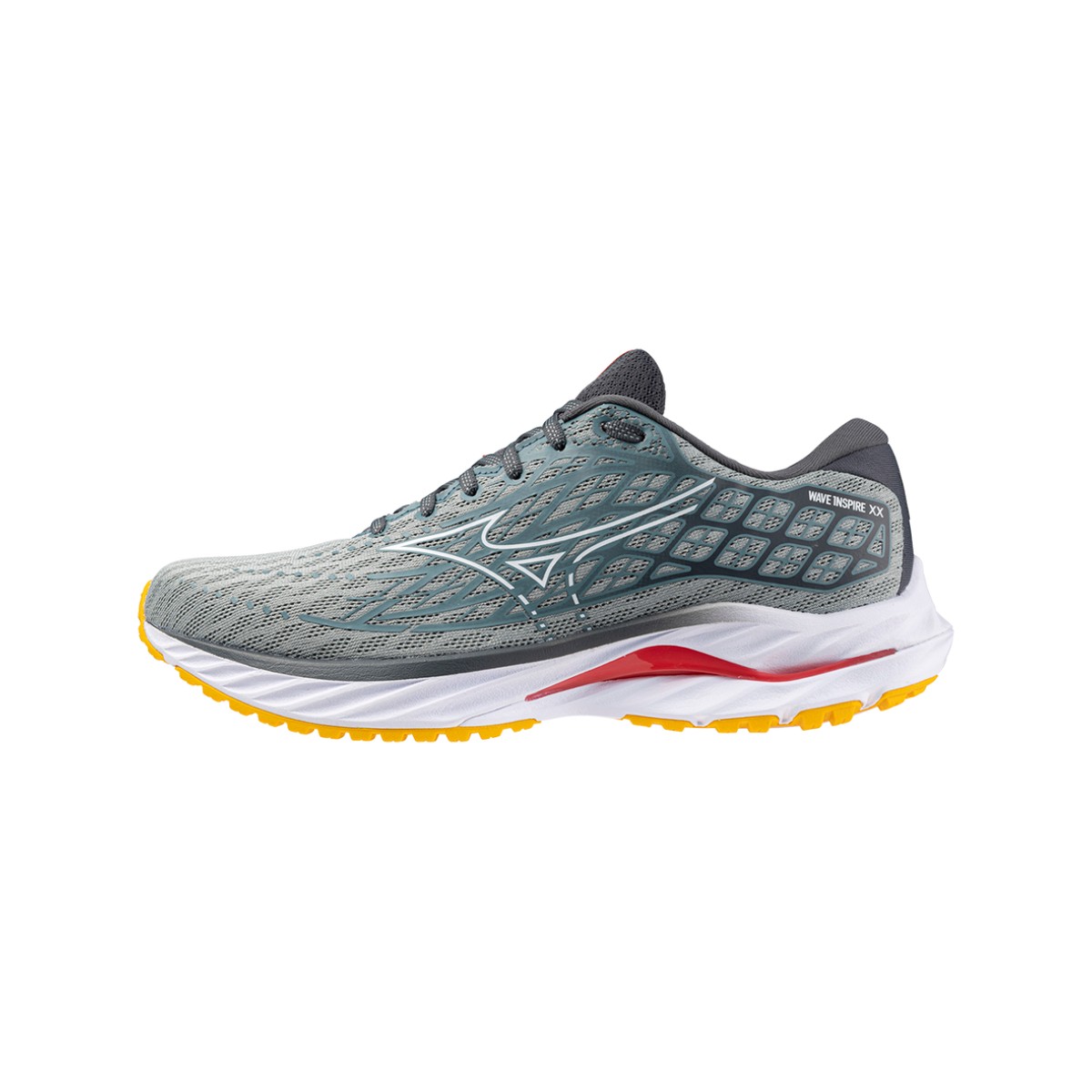 Baskets Mizuno Wave Inspire 20 Grises Jaune SS24