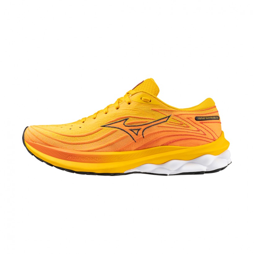 Mizuno Wave Skyrise 5 Gelb Orange SS24 Schuhe