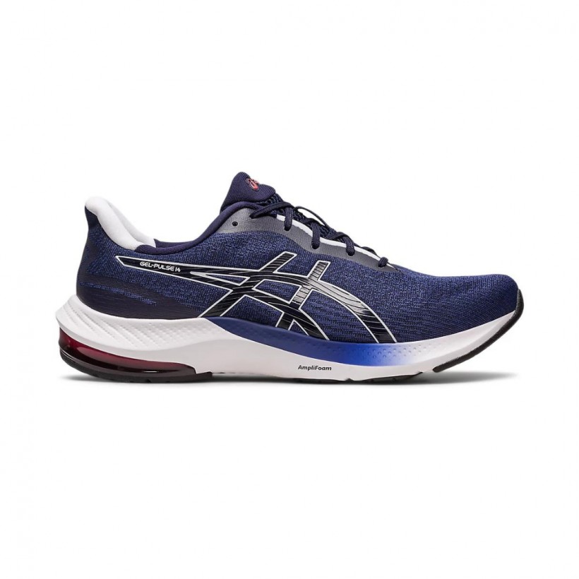 Asics blau weiß online