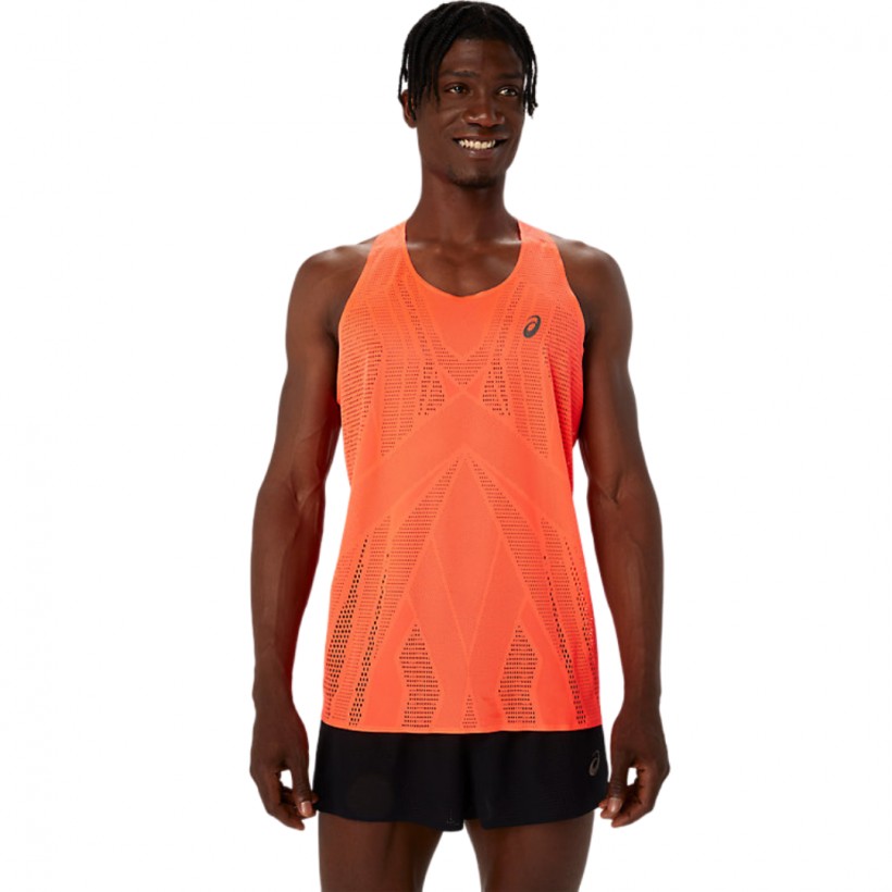 Maglietta Senza Maniche Asics Metarun Singlet Arancione