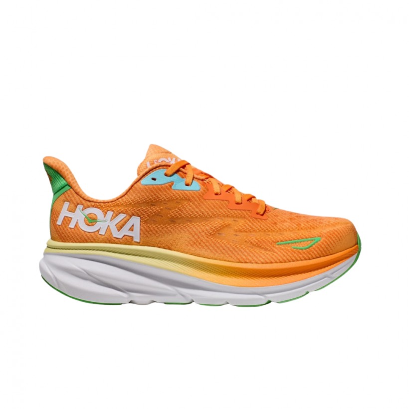 Scarpe Hoka Clifton 9 Arancione Verde SS24