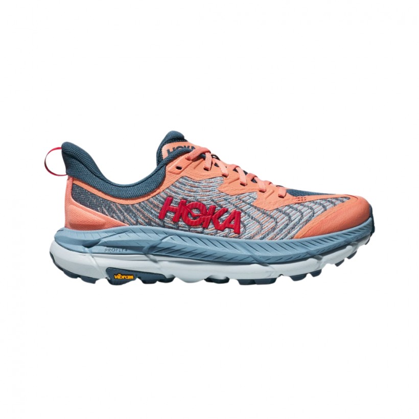 Baskets Femme Hoka Mafate Speed 4 Corail Gris