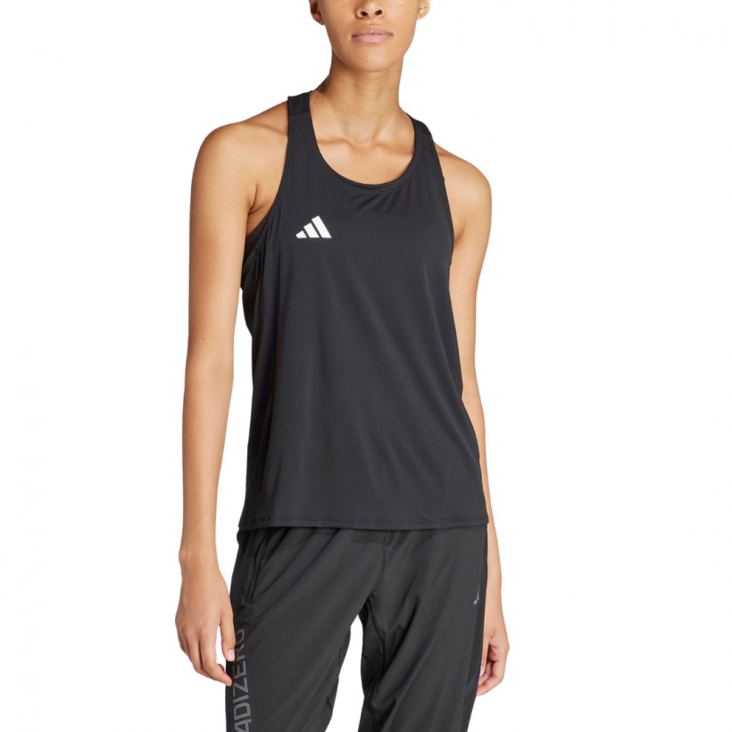 Camiseta tirantes fitness adidas Mujer negro