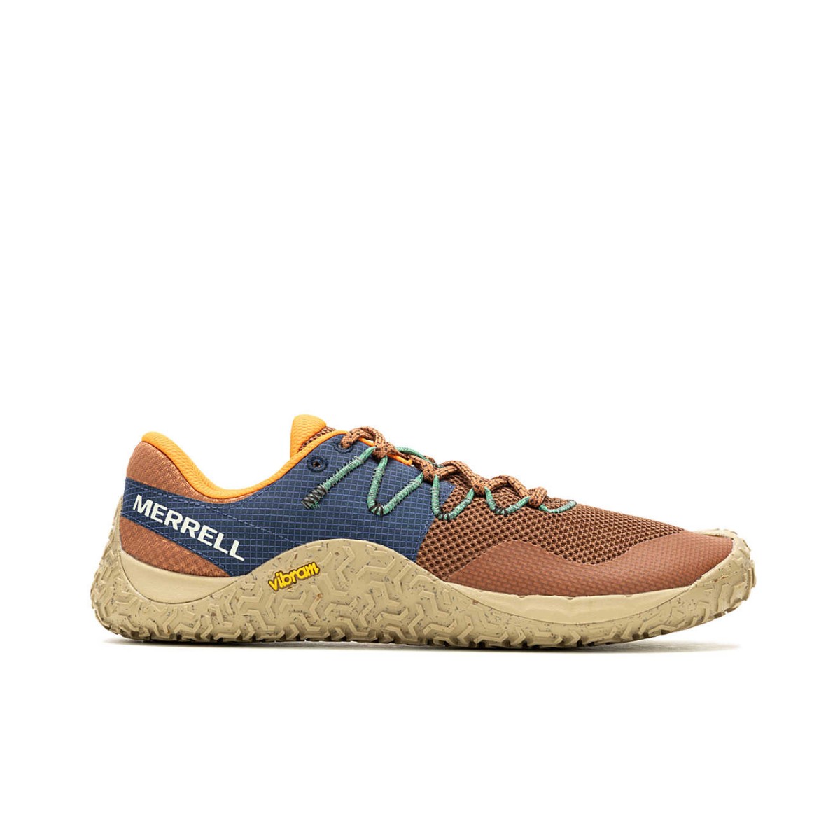 Merrell Trail Glove 7 Orange Blau SS24 Schuhe, Größe 45 - EUR