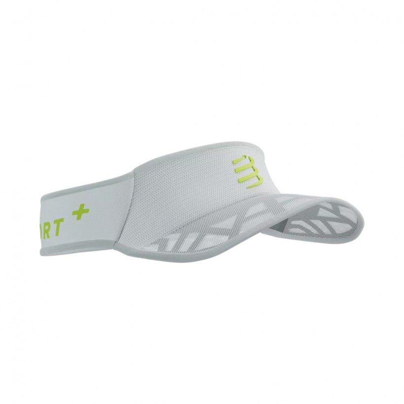 Visière Compressport Spiderweb Ultralight Blanc Vert