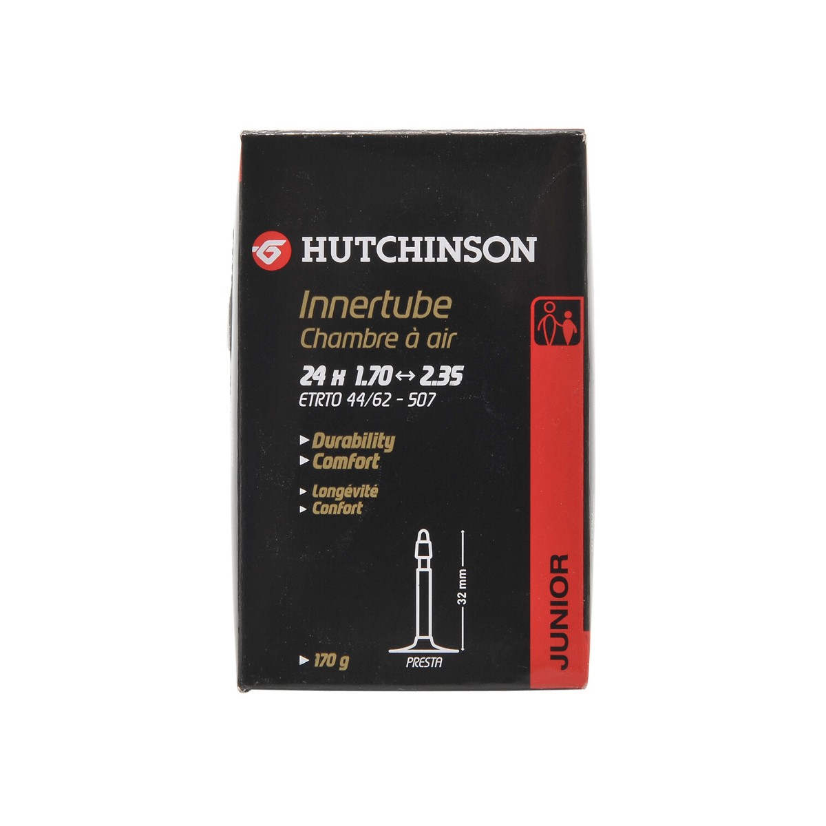 du den günstig Kaufen-Tube Hutchinson 24x1.70 2.35 PRESTA. Tube Hutchinson 24x1.70 2.35 PRESTA <![CDATA[Hutchinson 24x1,70 2,35 PRESTA-Kamera Mit einem Durchmesser von 24 mm und einem Presta-Ventil werden Hutchinson-Schläuche sorgfältig aus den besten Mischungen hergestellt 