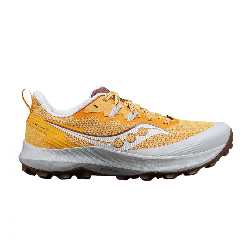 Baskets Saucony Peregrine 14 Orange Blanc  pour Femme