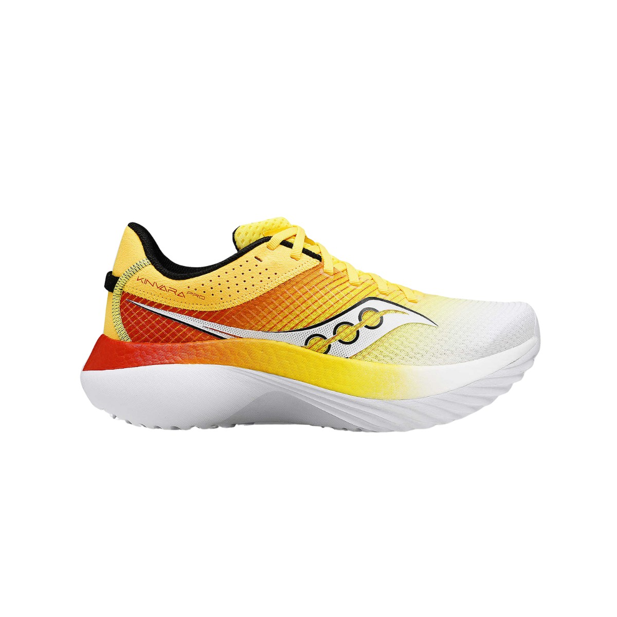 Saucony Kinvara Pro Gelb Rot SS24 Sneaker, Größe 42 - EUR