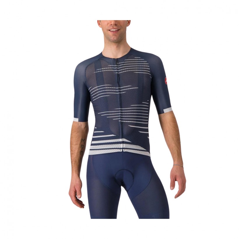 Maillot Castelli Climber's 4.0 Azul Marino Blanco