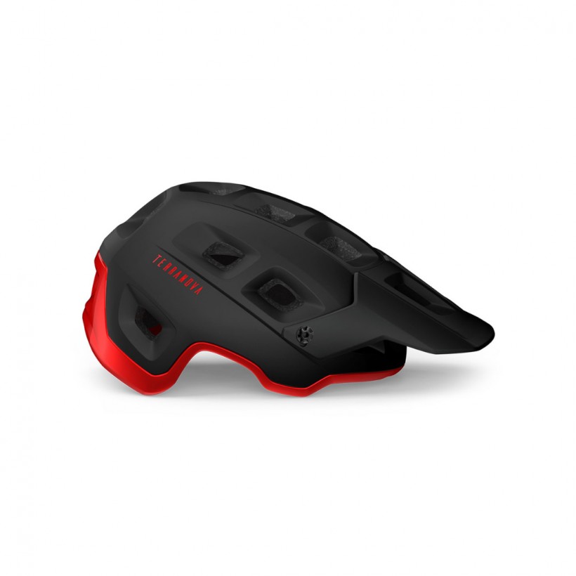 Casque Met Terranova Mips Noir Rouge Mat