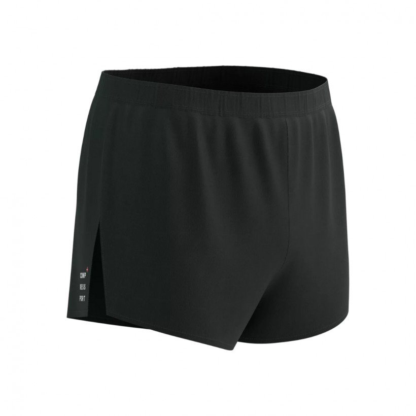 Pantalón Corto Compressport Racing Split Short M Negro