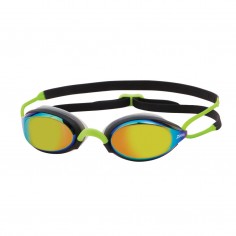 Okulary Pływackie Zoggs Fusion Air Titanium Czarne Żółte