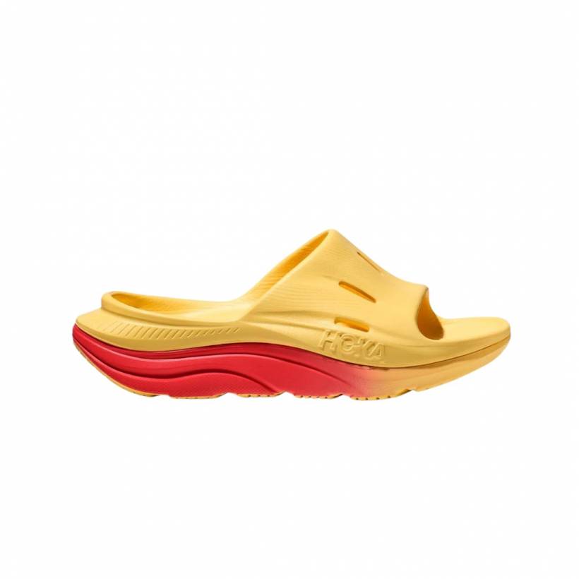 Sandalo Hoka Ora Recovery Slide 3 Arancione Rosso Unisex 
