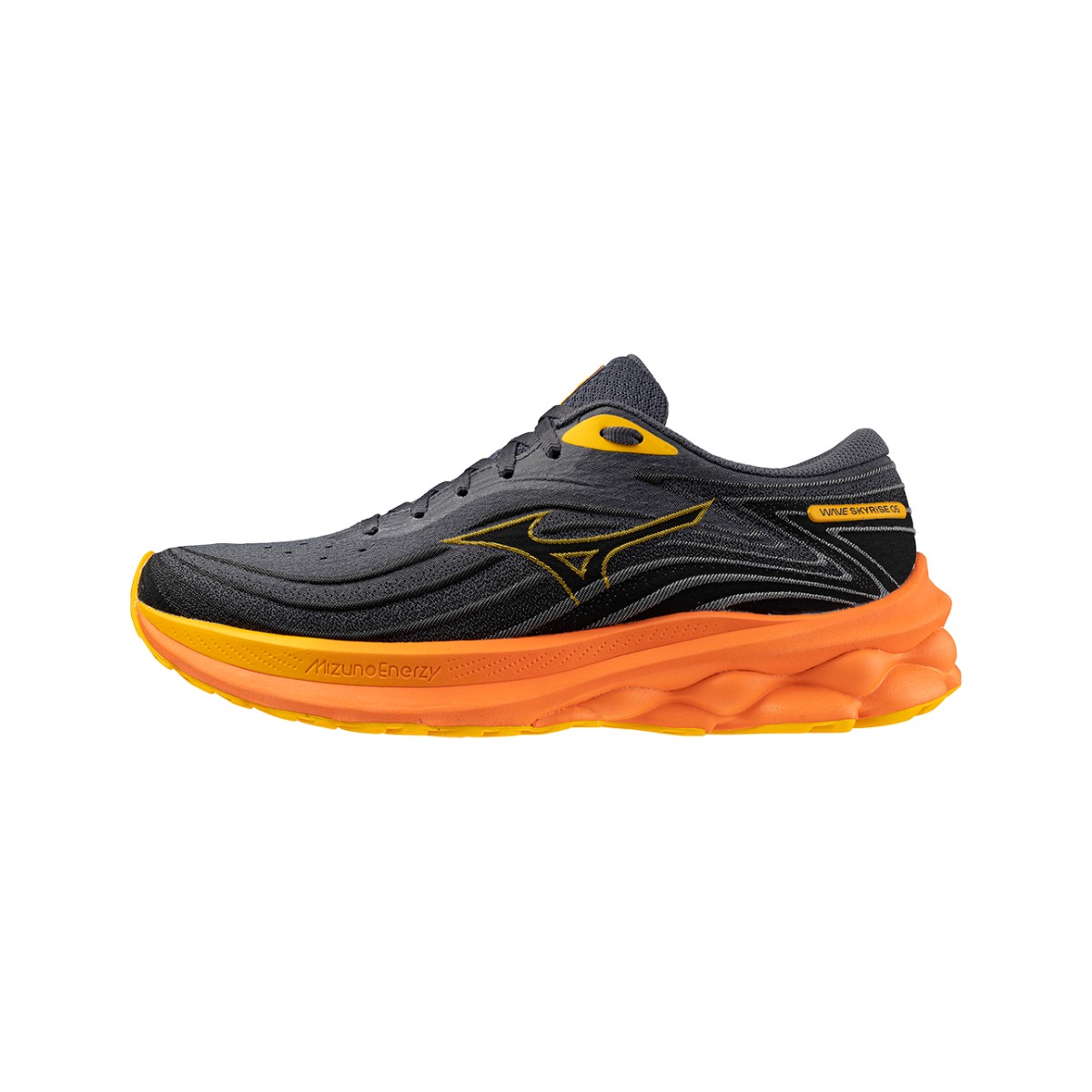 Zapatillas Mizuno Wave Skyrise 5 Negro Naranja SS24