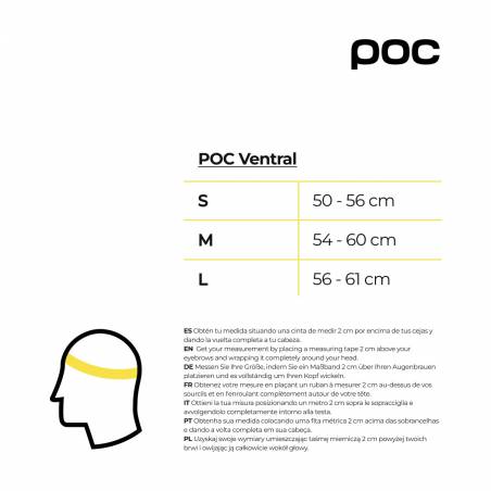 Kask Poc Ventral Lite Szary Limonkowo Zielony
