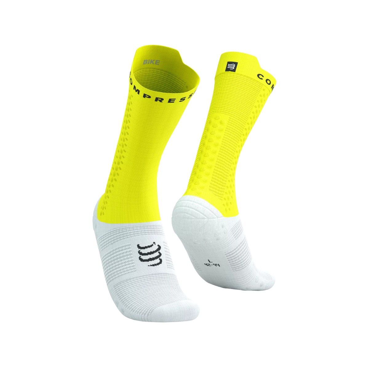 Socken Compressport Pro Racing v4.0 Gelb Weiß, Größe Größe 2