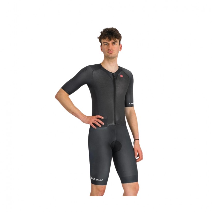 Castelli Sanremo BTW Kurzarm-Radanzug Schwarz