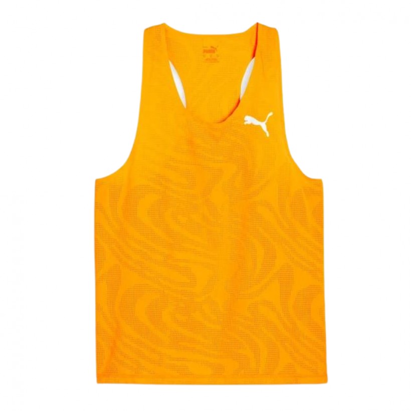 Sleeveless T-shirt Puma Run Ultraspun  Orange