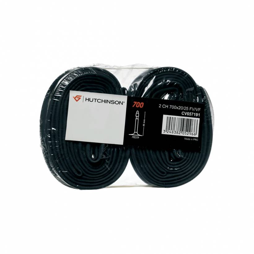 Pack 2 Cámaras Hutchinson 25-700X20 Valve Presta 48mm