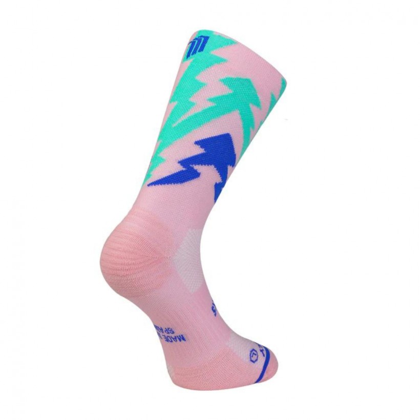 Chaussettes Sporcks Thunder Pink Rose Bleu