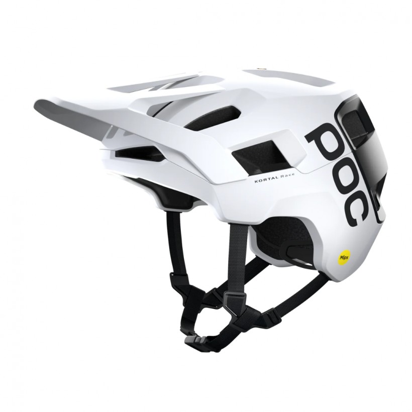 Capacete POC Kortal Race MIPS branco preto