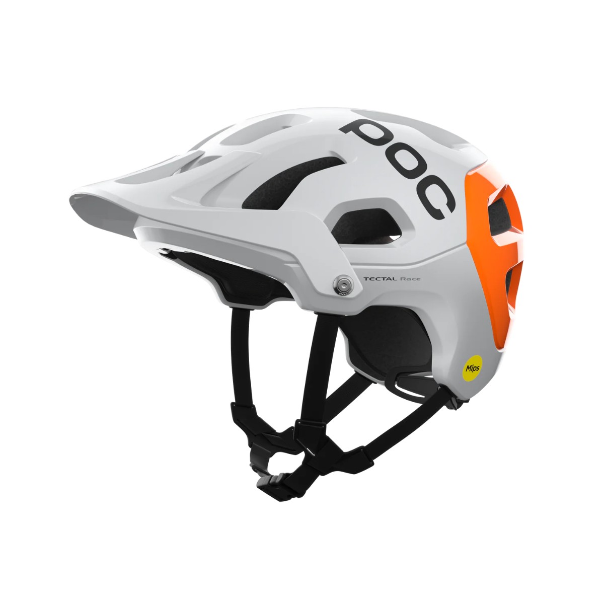 POC Tectal Race MIPS NFC Helm Weiß Orange, Größe M