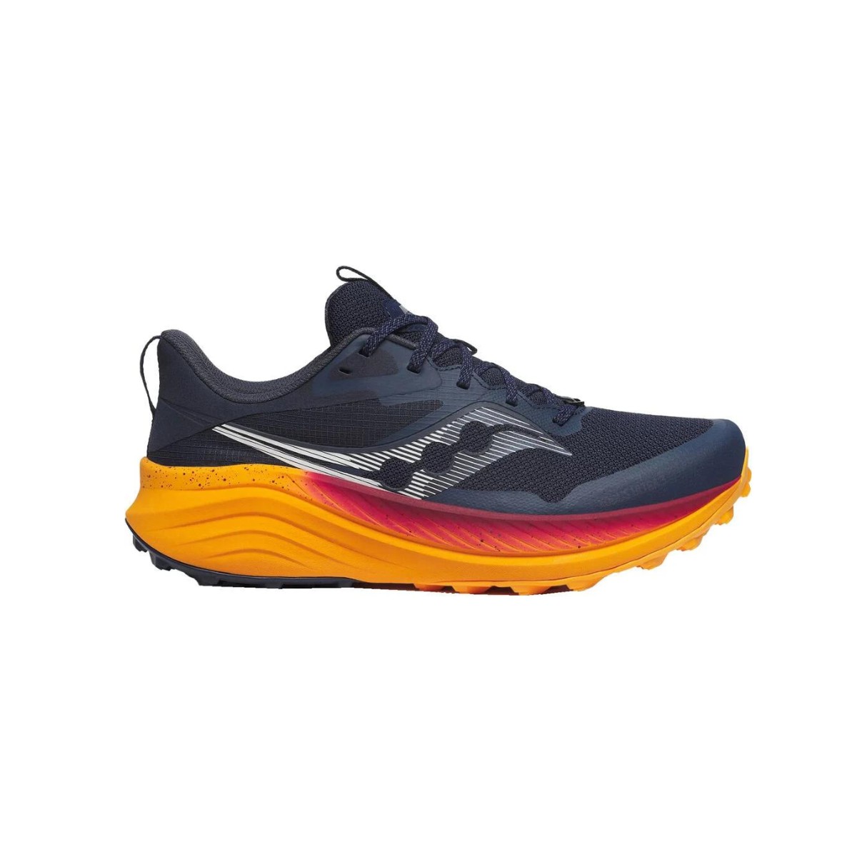 Saucony Xodus Ultra 3 Blau Orange SS24 Schuhe, Größe 45 - EUR