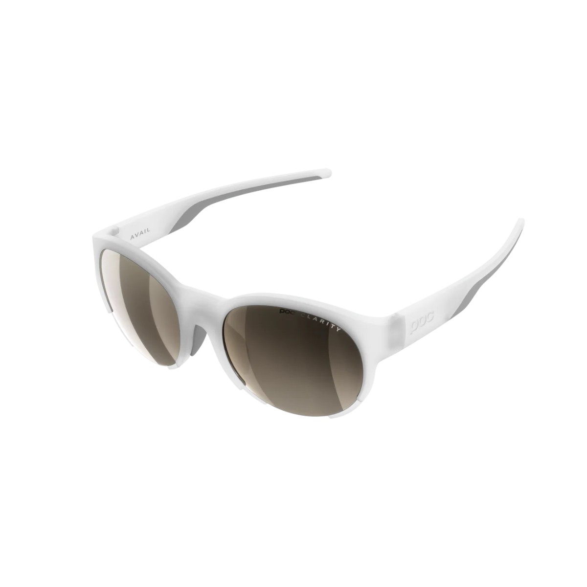 POC Avail Weiße Brillen mit Braunen Gläsern
