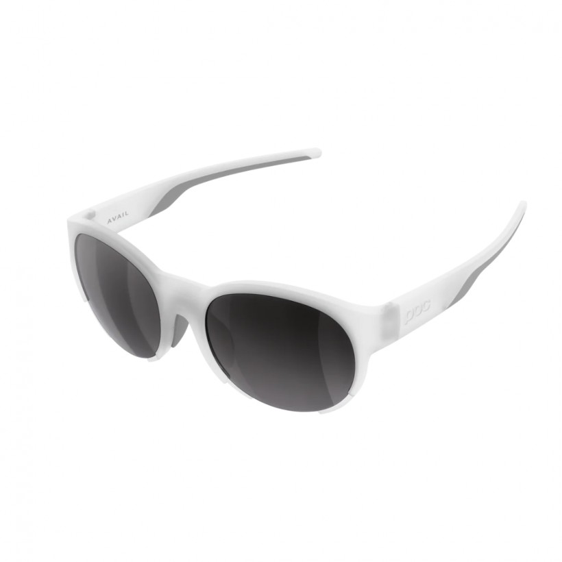 POC Avail White Glasses with Grey Lenses