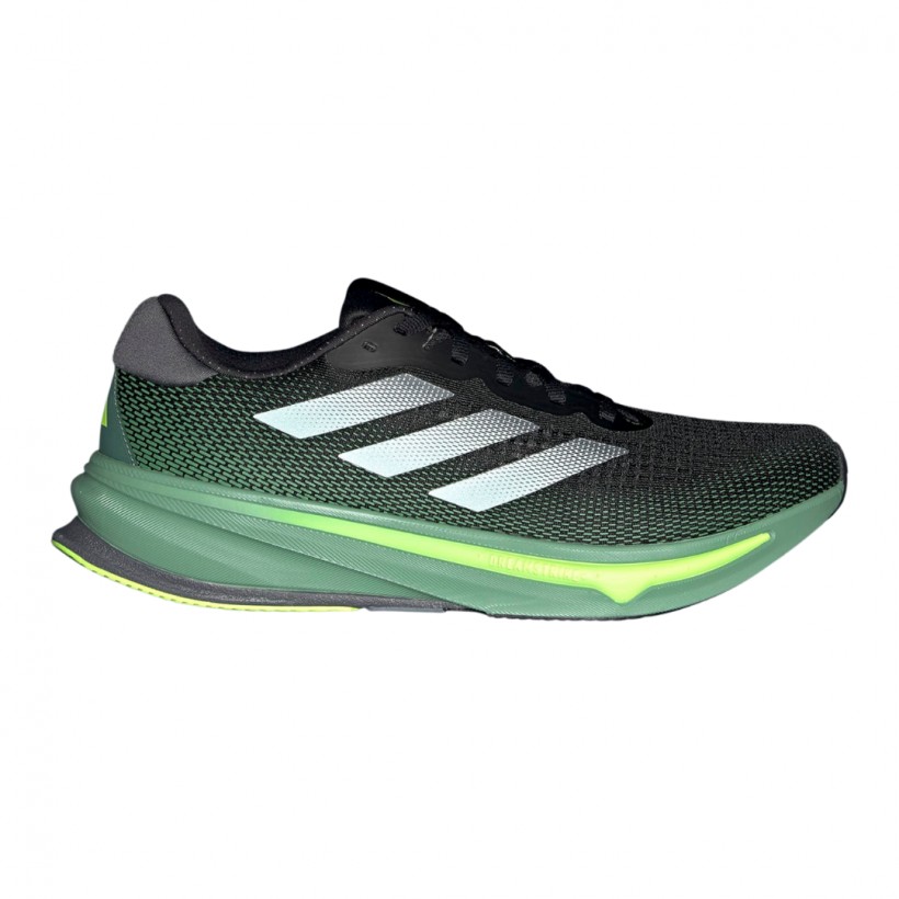 Adidas Supernova Rise Shoes Black Green AW24