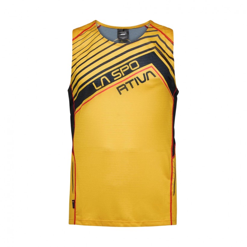 T-shirt La Sportiva Tank M Sleeveless Yellow Black