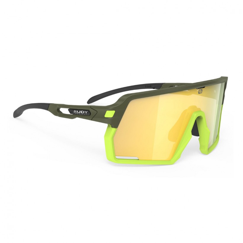 Rudy Project Kelion Olive Matte Multilaser Yellow Glasses